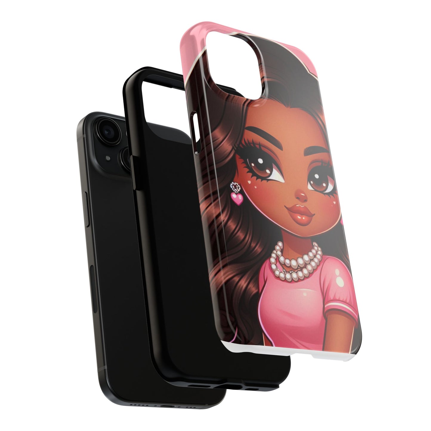 Stylish Tough Phone Case with Cute Character Design