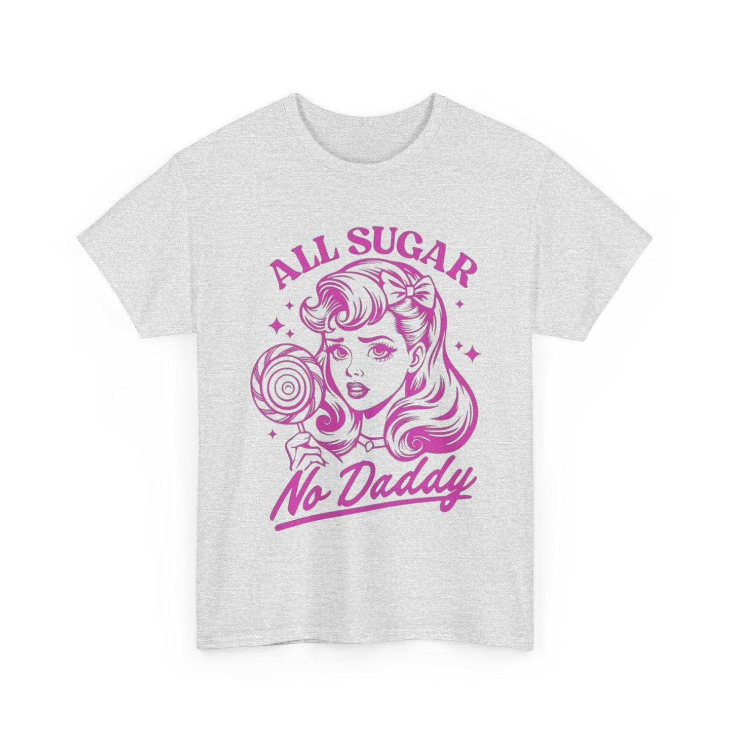 All Sugar No Daddy Unisex Heavy Cotton Tee - Fun Retro Graphic T-Shirt