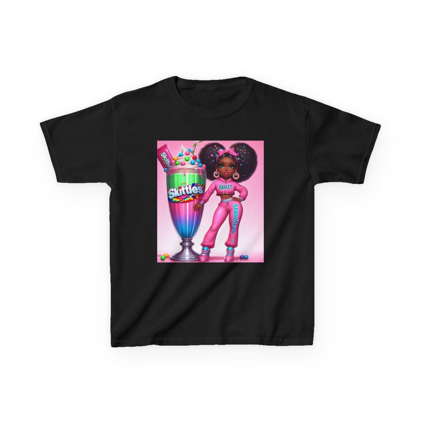 Colorful Skittles™ Inspired Kids Heavy Cotton Tee