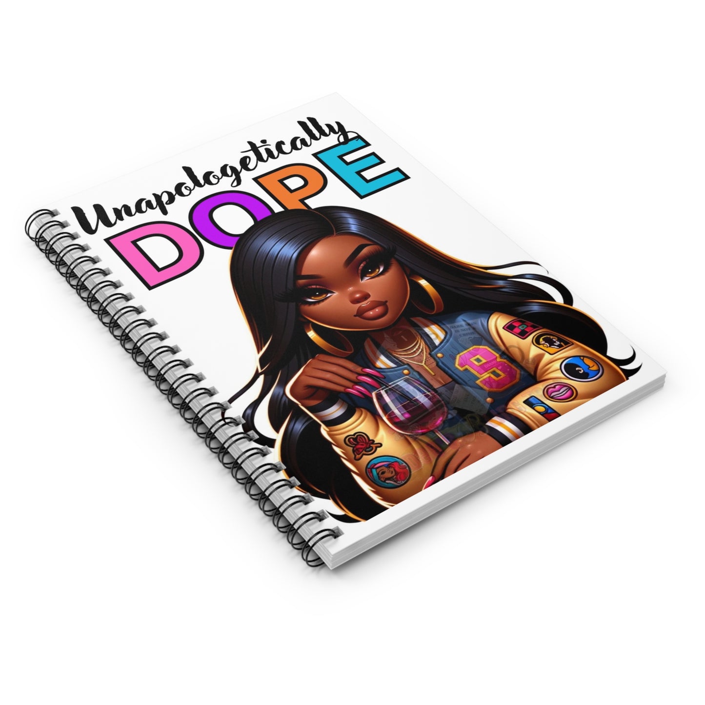 Unapologetically DOPE Spiral Notebook - Stylish, Empowering Journal for Creative Minds