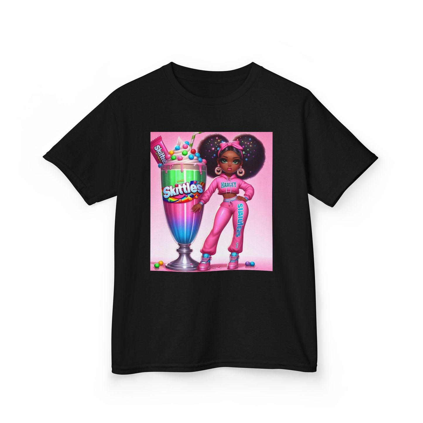 Colorful Skittles™ Inspired Kids Heavy Cotton Tee