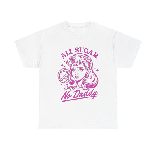 All Sugar No Daddy Unisex Heavy Cotton Tee - Fun Retro Graphic T-Shirt