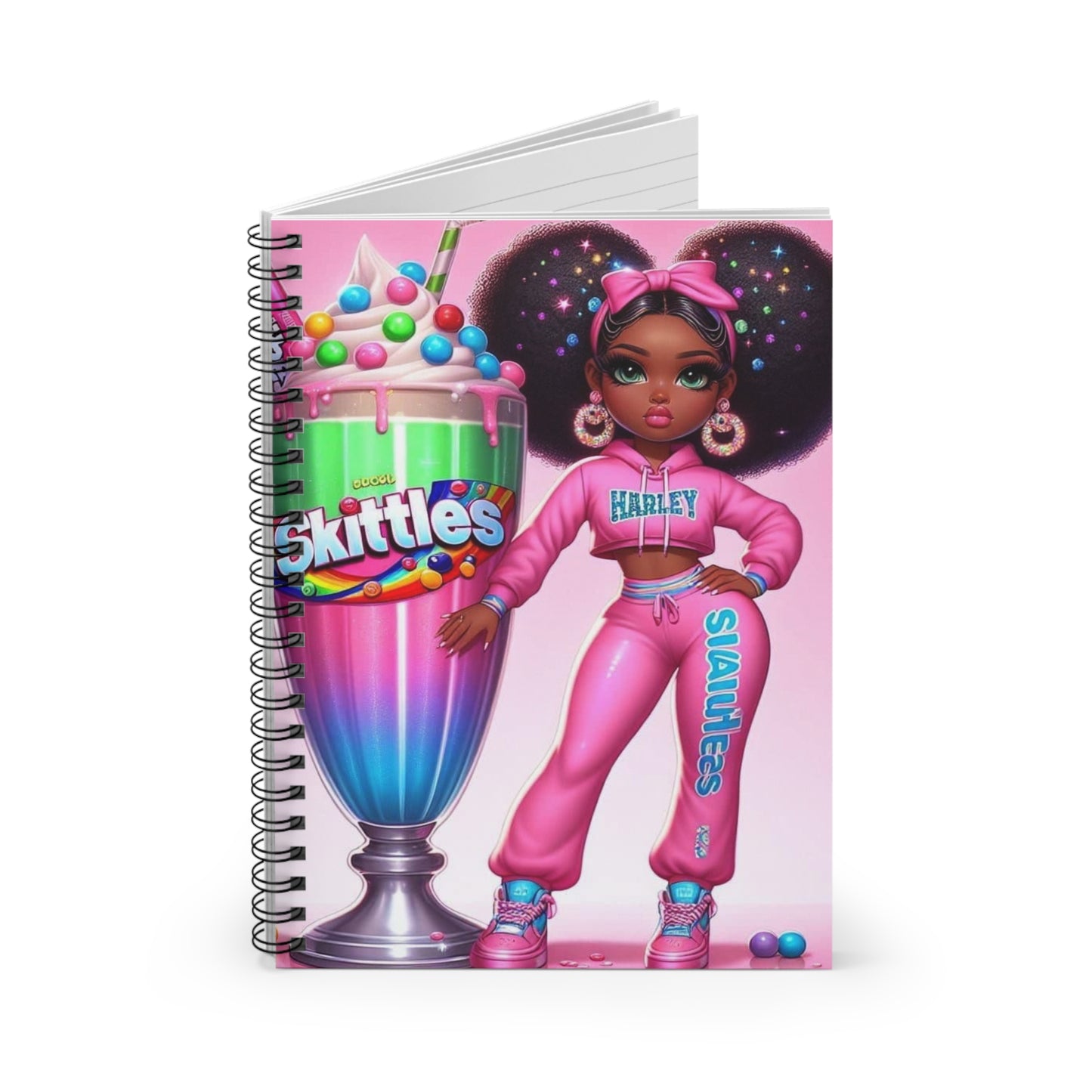 Colorful Skittles Spiral Notebook - Fun & Trendy Design for Creative Minds