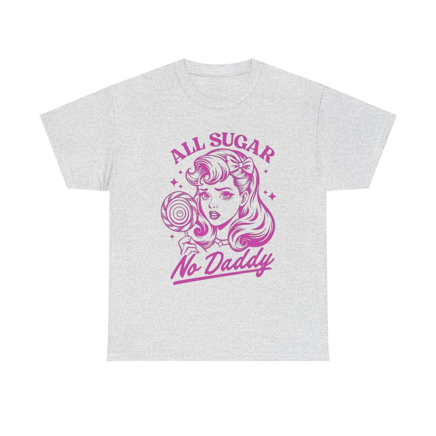 All Sugar No Daddy Unisex Heavy Cotton Tee - Fun Retro Graphic T-Shirt